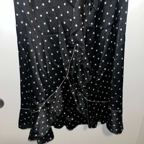 Ganni Dufort Silk Polka Dot Ruffle Skirt - Picture 3 of 7